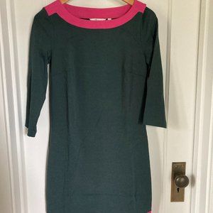 Boden colorblock jersey dress size 6
